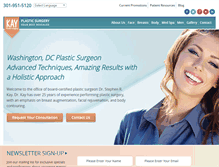 Tablet Screenshot of kayplasticsurgery.com